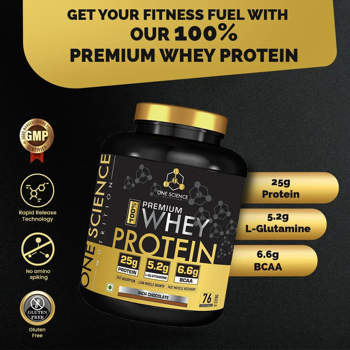 One Science Premium Whey Protein - 5 Lbs