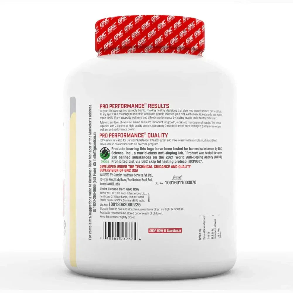 GNC Pro Performance 100% Whey Protein - 4 Lbs