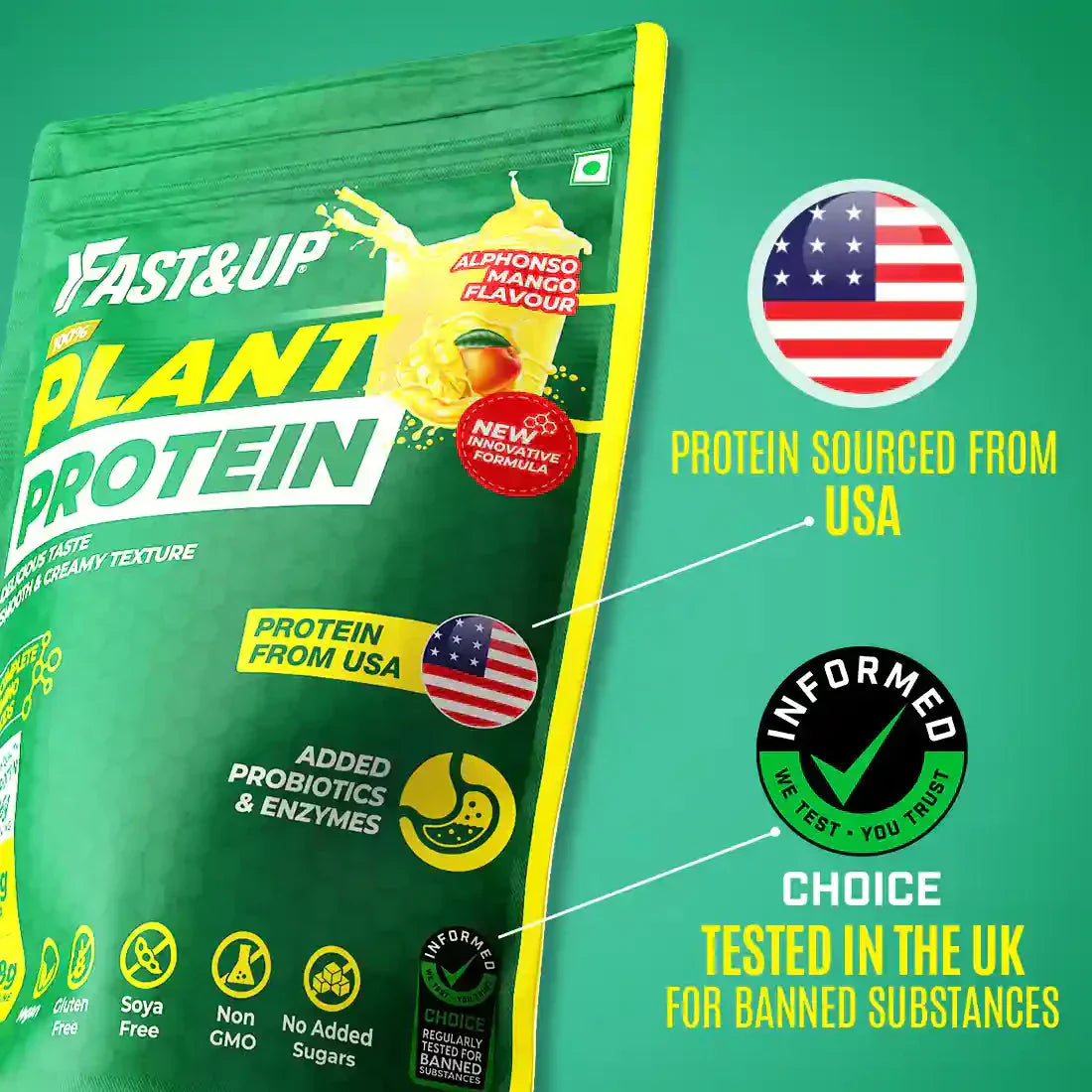 Fast&UP Plant Protein 900 Gm