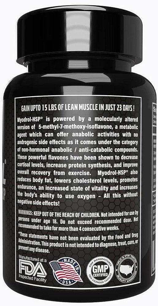 Myogenetix Myodrol-HSP Platinum -The One & Only Original Muscle Creator -30 Caplets