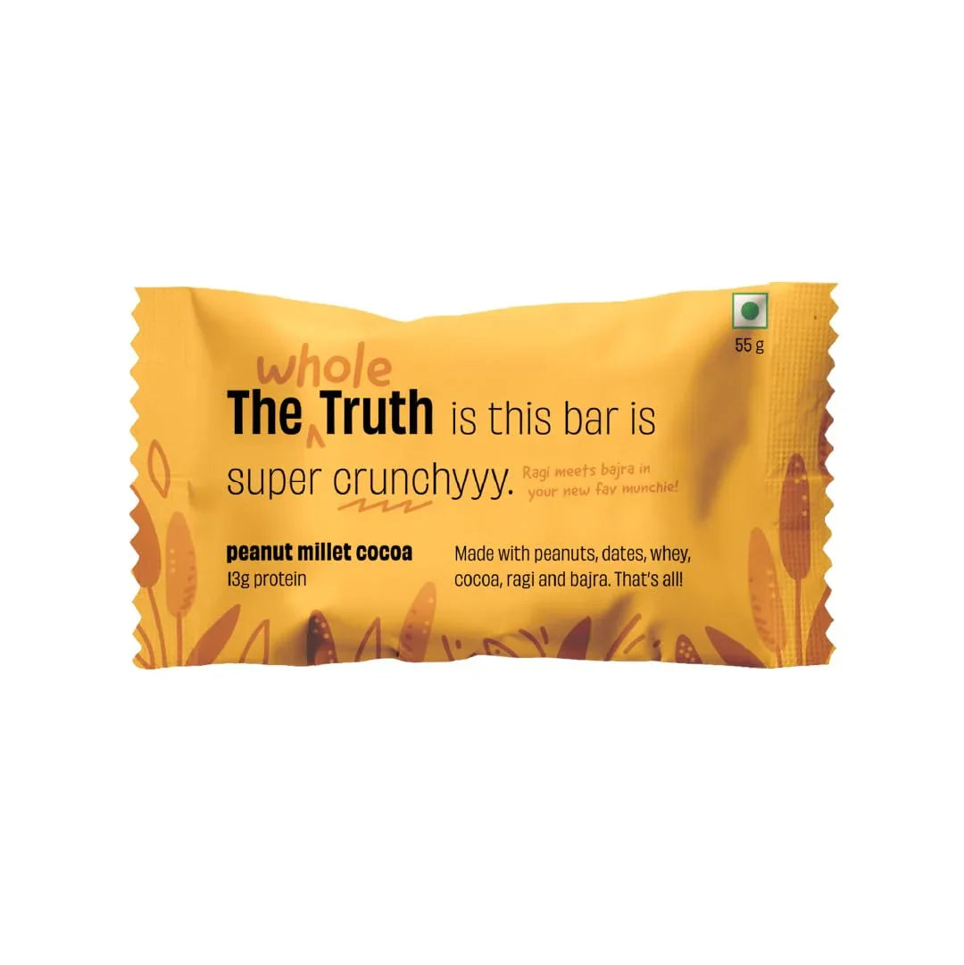 The Whole Truth Millet Cocoa Protein Bar - 55g