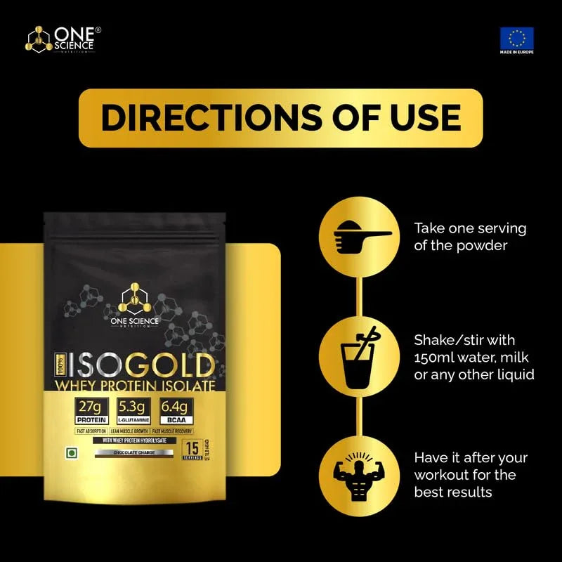 One Science ISO GOLD Whey Protein Isolate - 1 Lbs