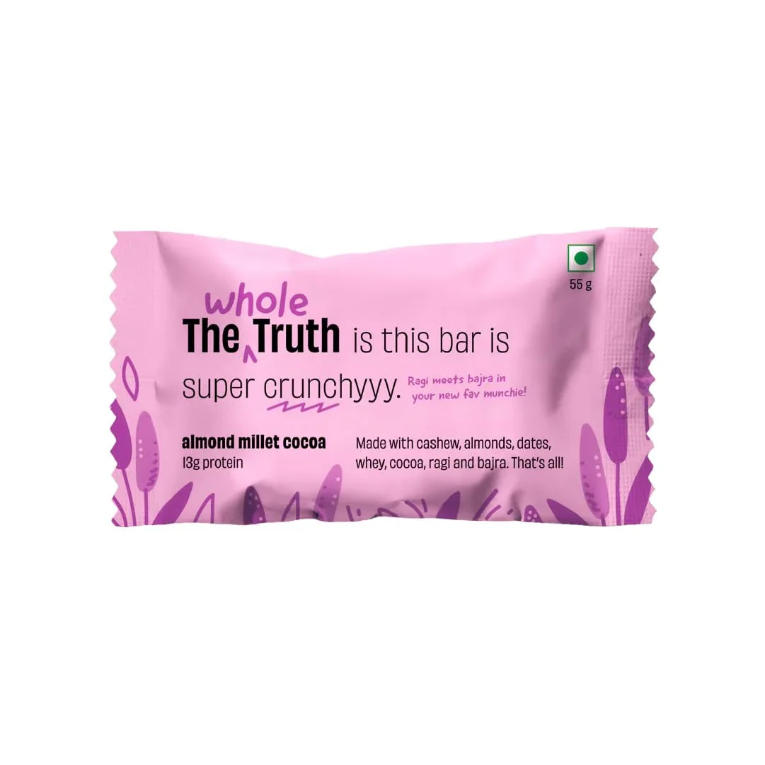 The Whole Truth Millet Cocoa Protein Bar - 55g