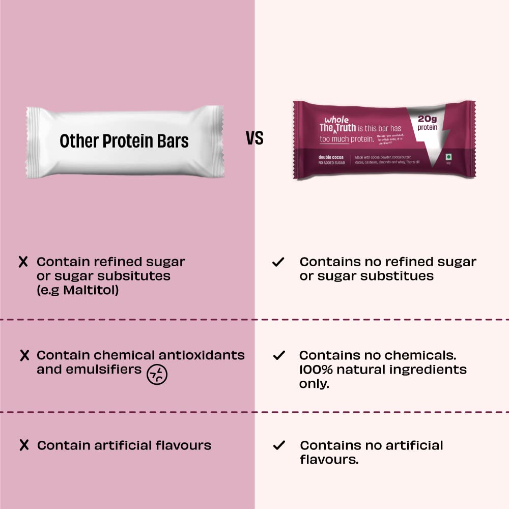 The Whole Truth Cocoa Protein Bar - 67g