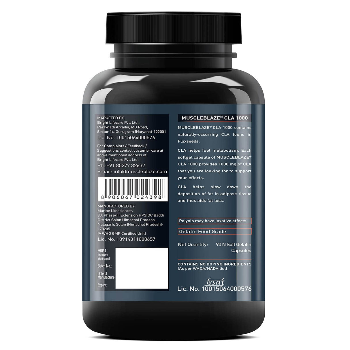 Muscleblaze Cla 1000-90 Caps