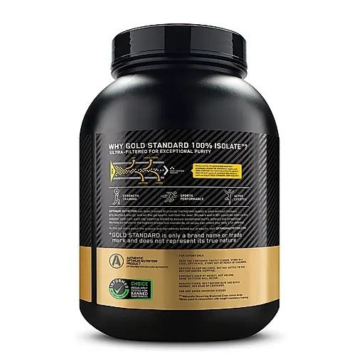 Optimum Nutrition (ON) Gold Standard 100% Isolate - 3 Lbs