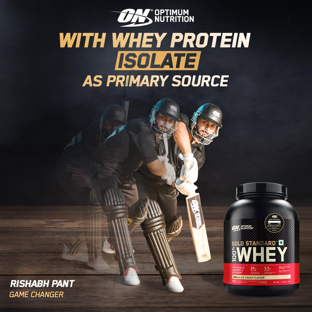 Optimum Nutrition (ON) Gold Standard 100% Whey 5 Lbs