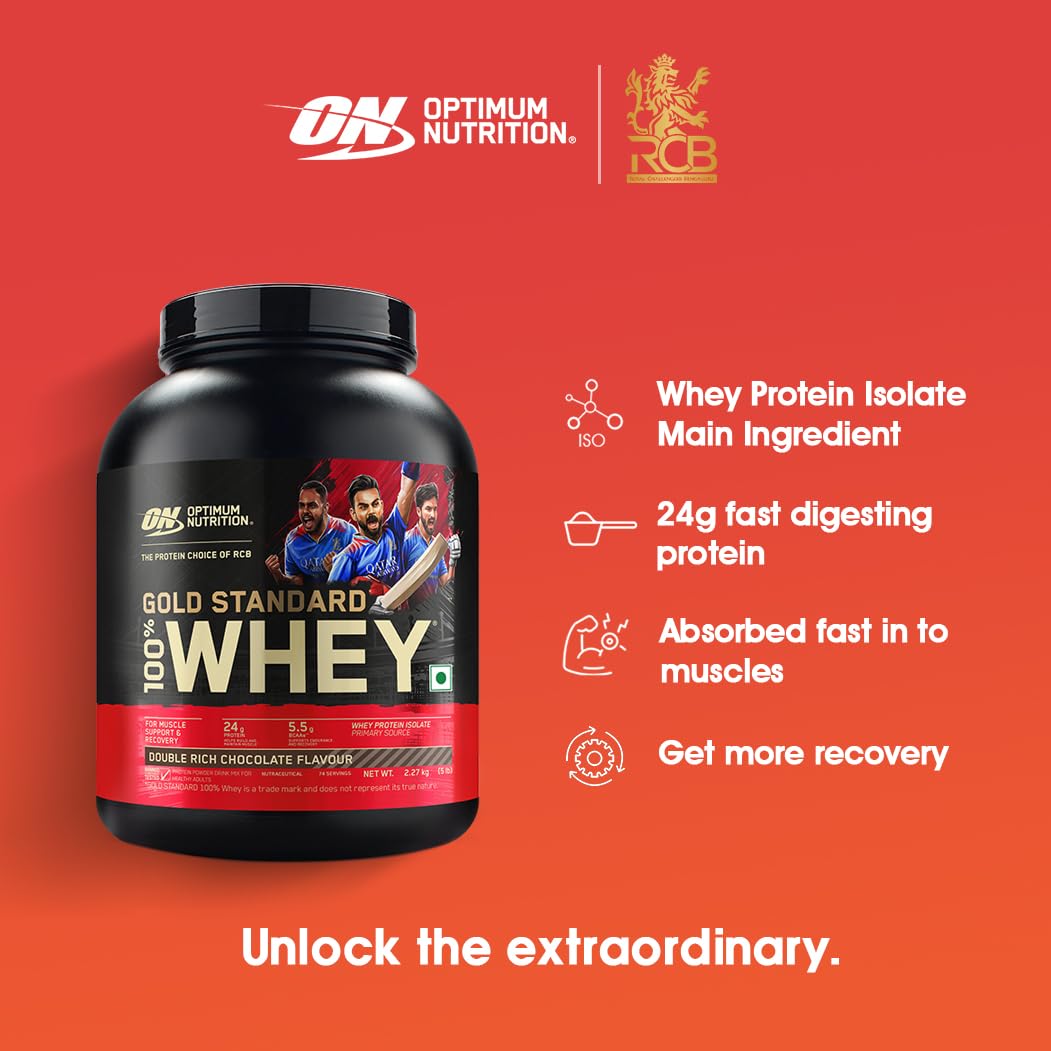 Optimum Nutrition (ON) Gold Standard 100% Whey 5 Lbs