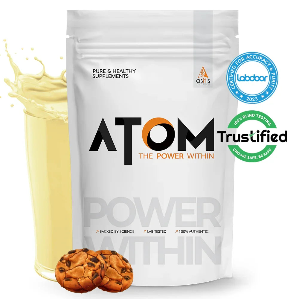 AS-IT-IS Atom Whey Protein with Digestive Enzymes - 1 kg (2.2 Lbs)