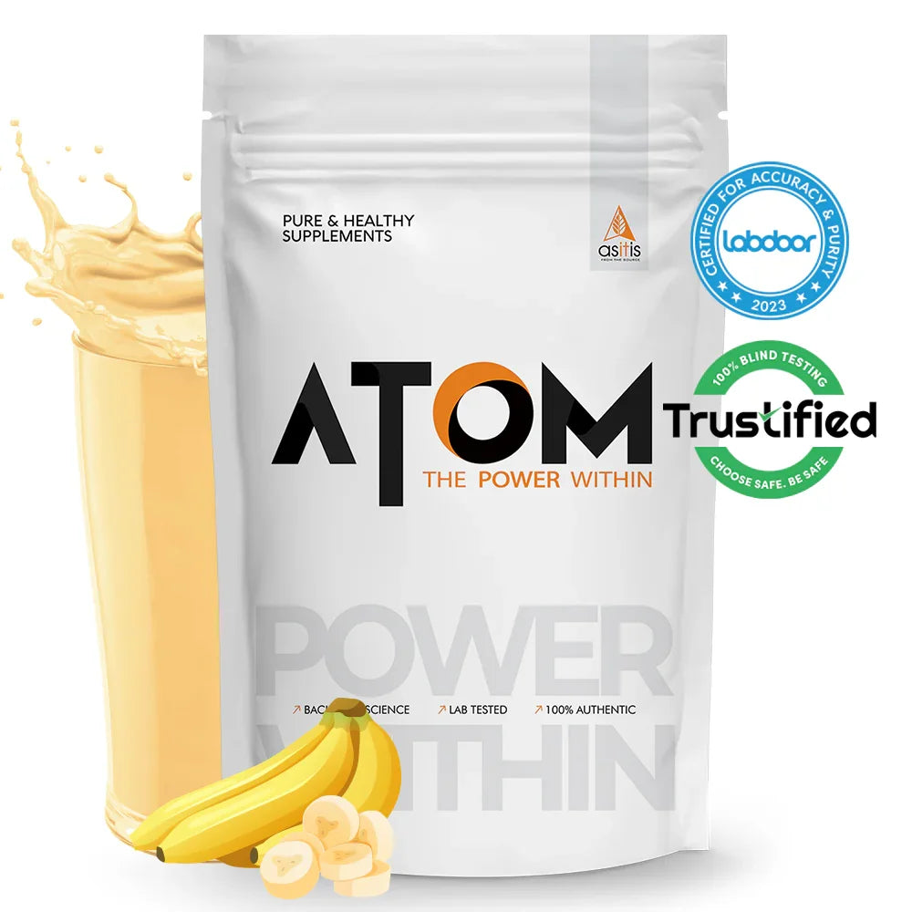 AS-IT-IS Atom Whey Protein with Digestive Enzymes - 1 kg (2.2 Lbs)