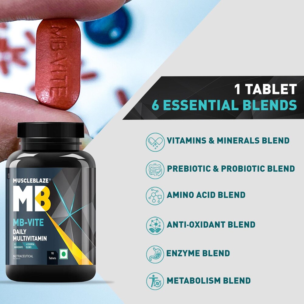 MuscleBlaze MB-VITE Daily Multivitamin - 90 Tablet