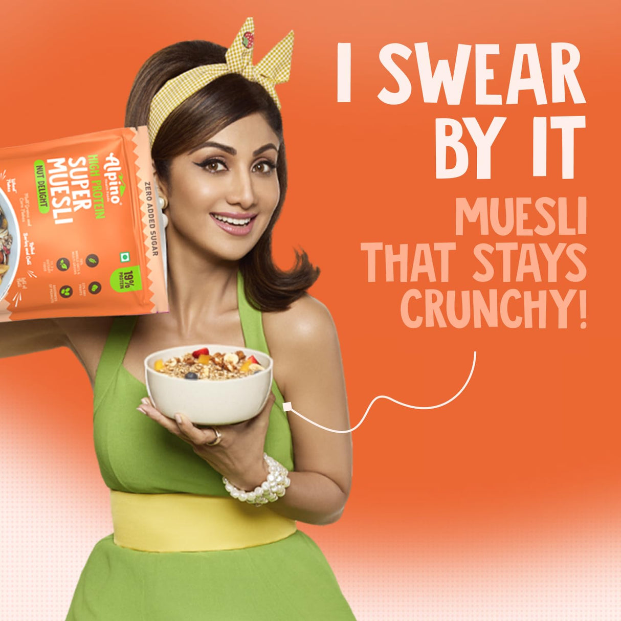 Alpino Protein Rich Super Muesli (Whole Grain Breakfast Cereal) - 750 gm