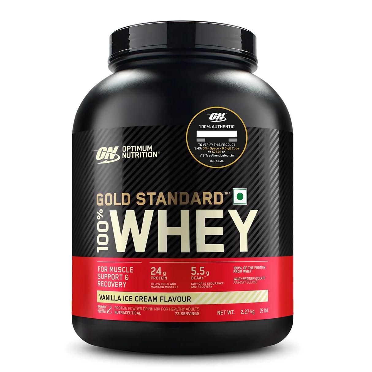 Optimum Nutrition (ON) Gold Standard 100% Whey 5 Lbs