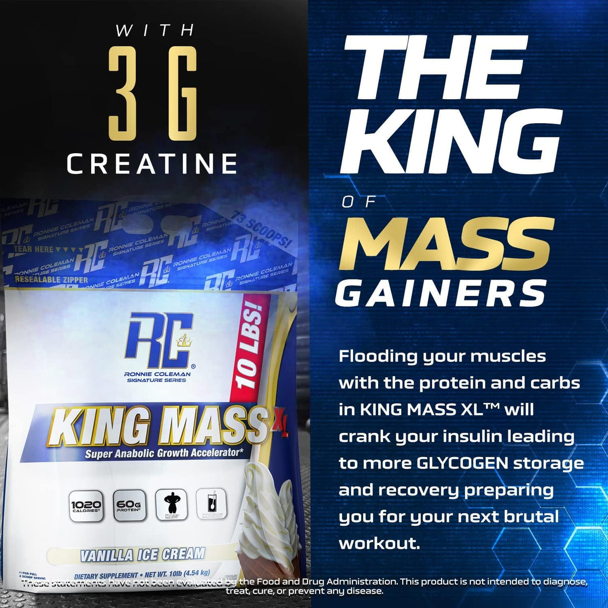 Ronnie Coleman Signature Series King Mass XL - 10 Lbs (Near Expiry)