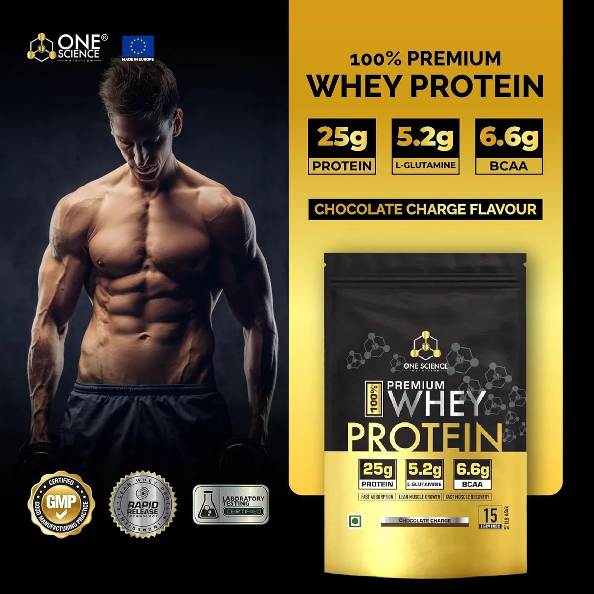One Science Premium Whey Protein - 1 Lbs