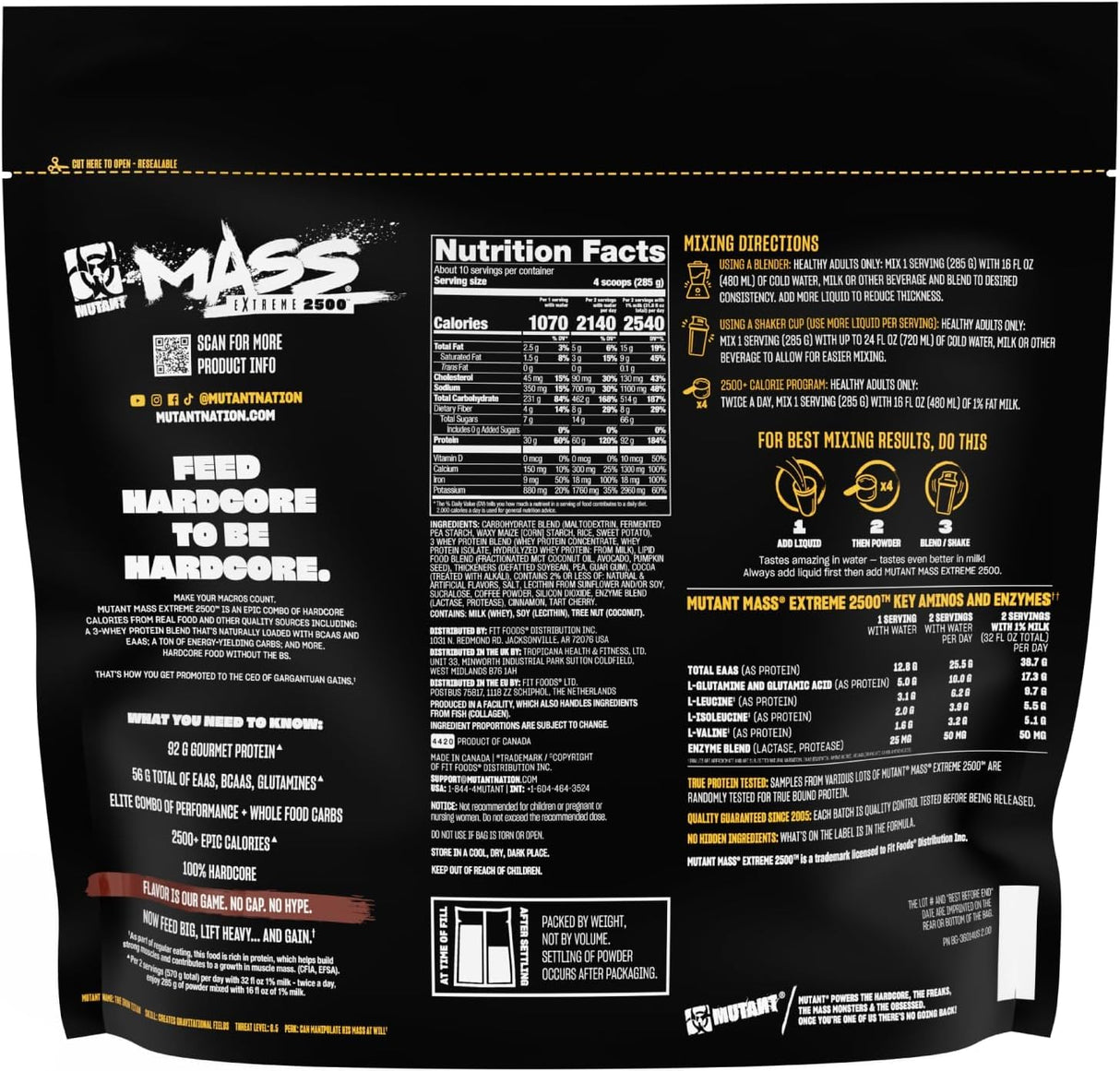 Mutant Mass Extreme - 6 Lbs