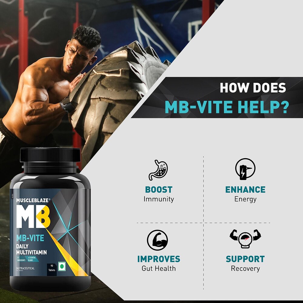 MuscleBlaze MB-VITE Daily Multivitamin - 90 Tablet
