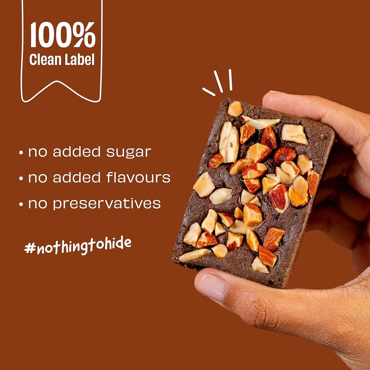 The Whole Truth - Protein Bars | Pack of 6 x 52g each | No Added Sugar | No Preservatives | No Artificial Sweeteners