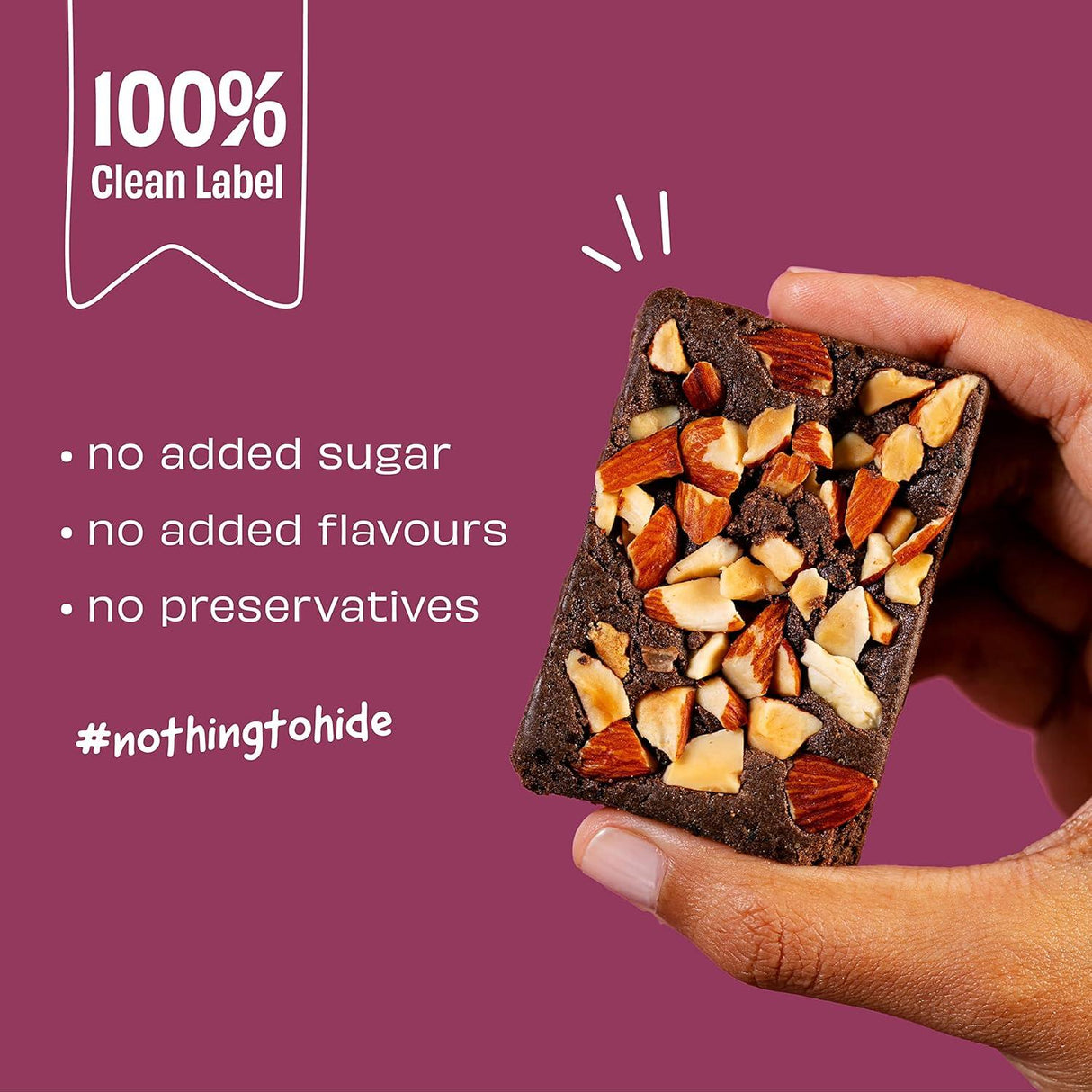 The Whole Truth - Protein Bars | Pack of 6 x 52g each | No Added Sugar | No Preservatives | No Artificial Sweeteners