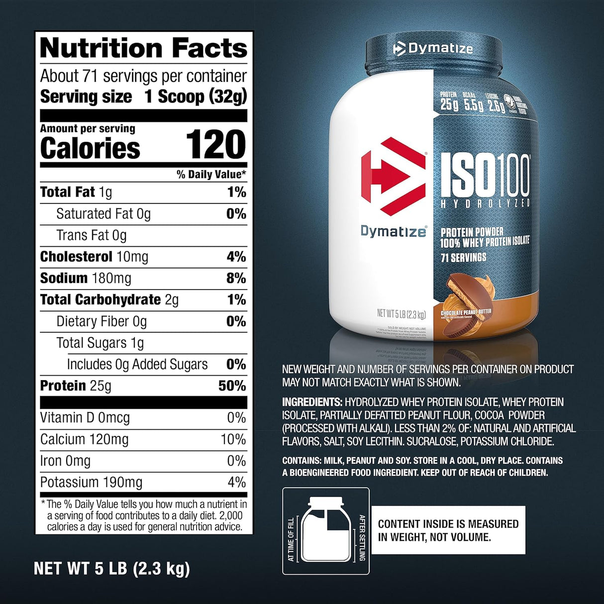 Dymatize ISO 100 Hydrolyzed Protein 5 Lbs
