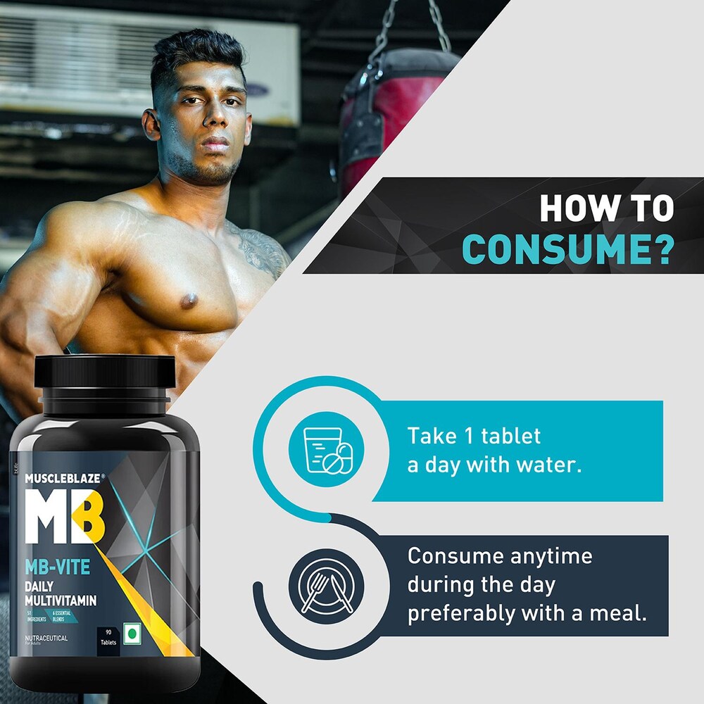 MuscleBlaze MB-VITE Daily Multivitamin - 90 Tablet