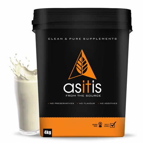 AS-IT-IS Nutrition Raw Whey Protein Concentrate 80% Unflavoured - 4 Kg