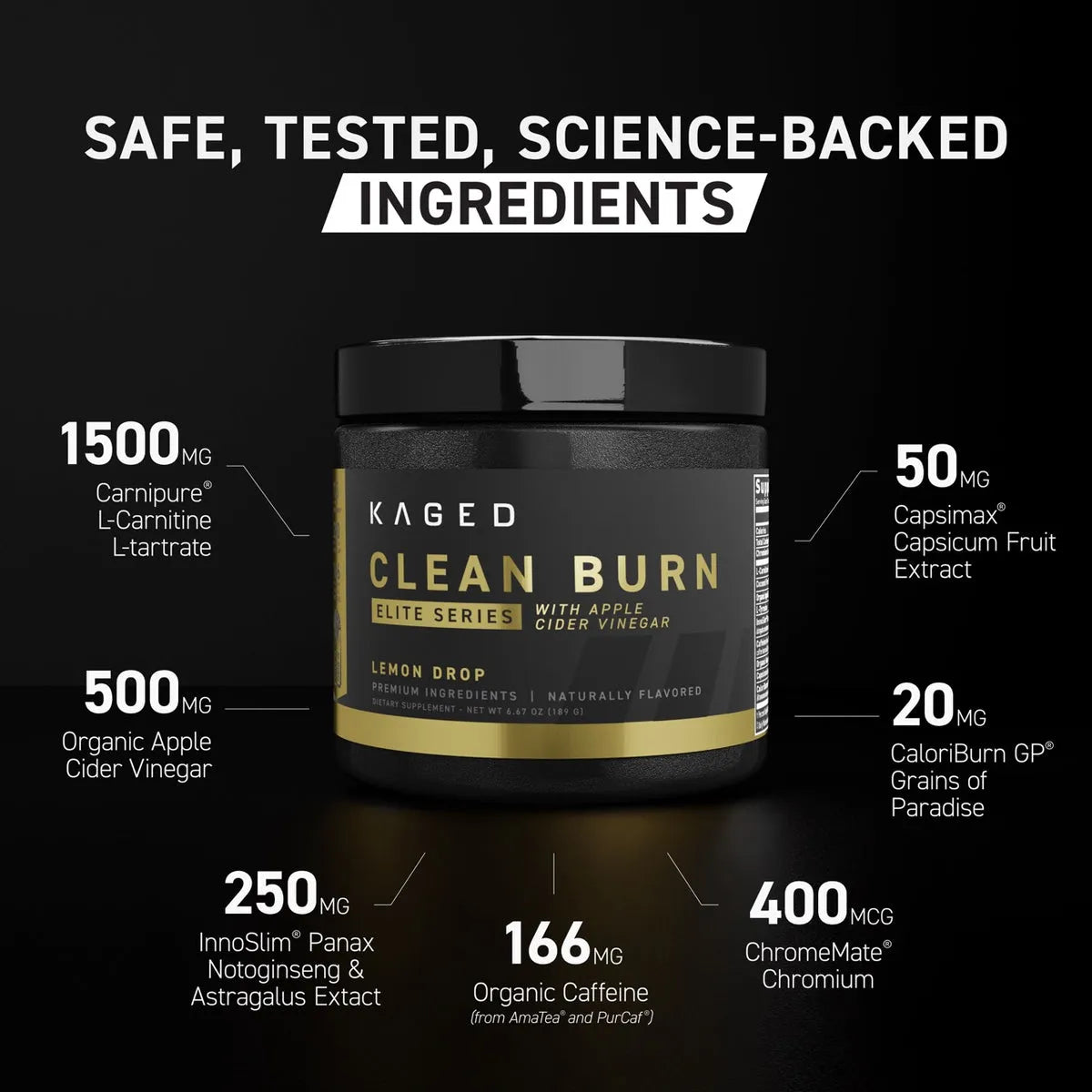 Kaged Clean Burn Elite  - 30 Servings