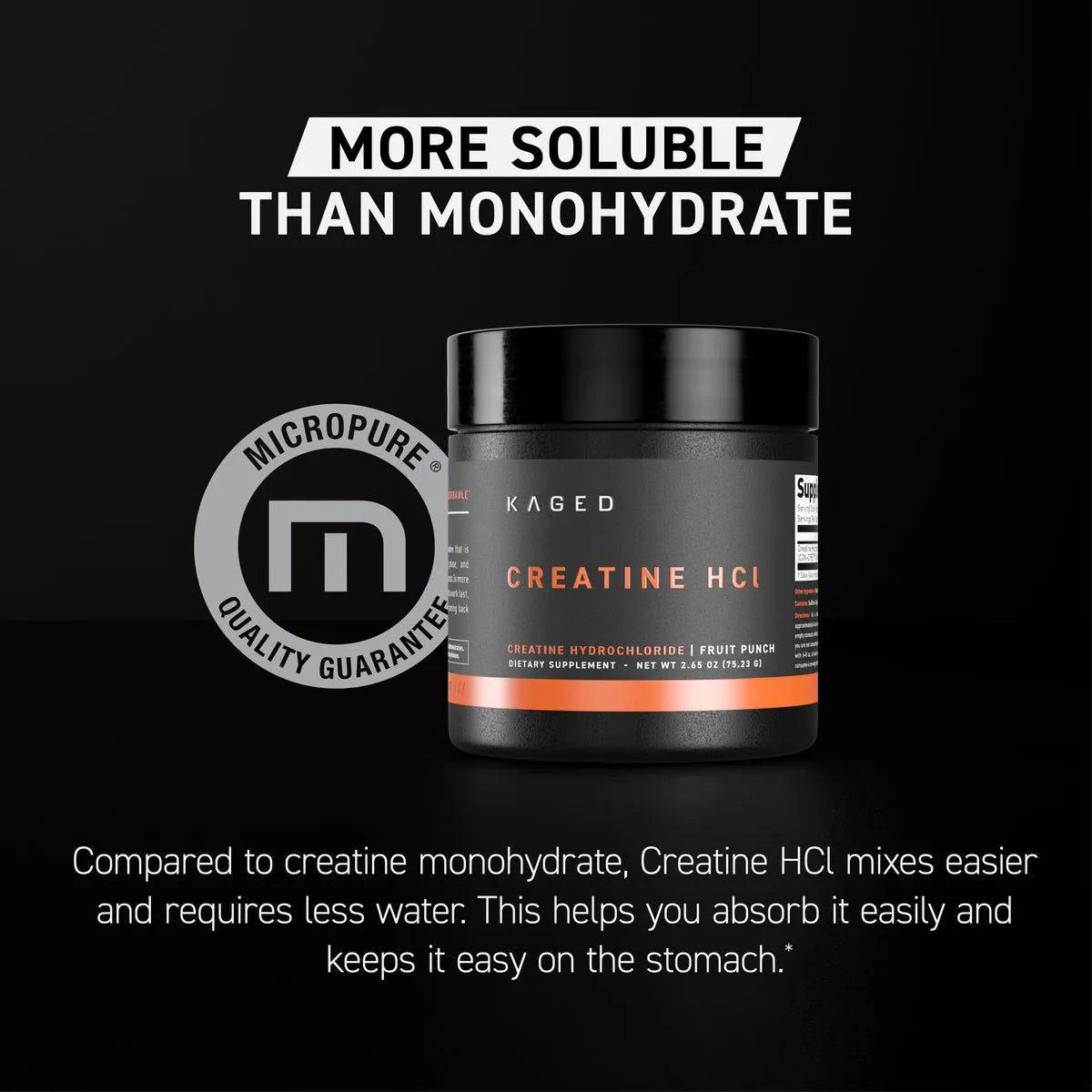 Kaged Creatine HCL, 75 Servings - 75 Gm