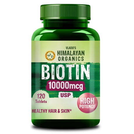 Himalayan Organics, Biotin USP, 10000mcg
