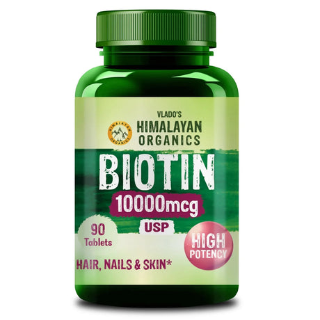Himalayan Organics, Biotin USP, 10000mcg