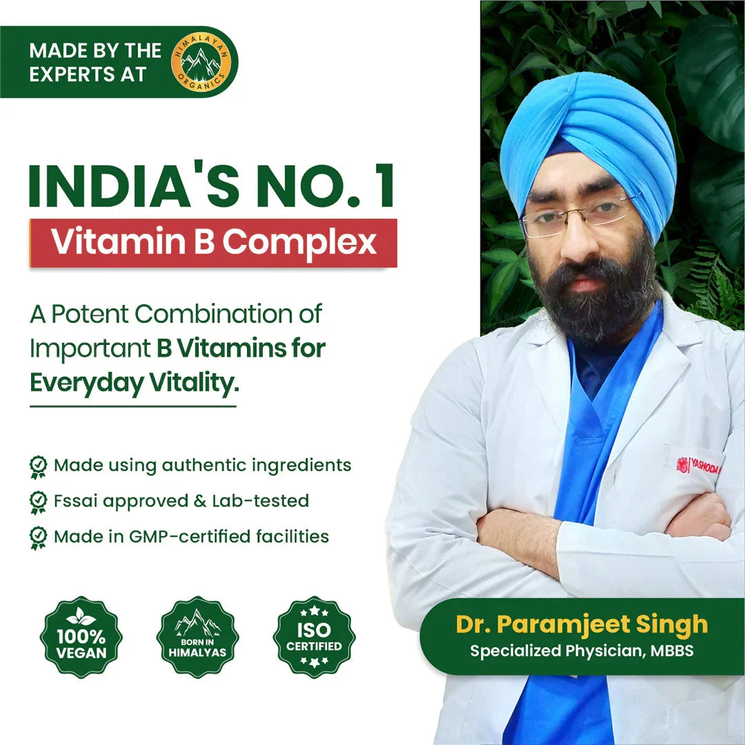 Himalayan Organics, Vitamin B Complex, 100% RDA