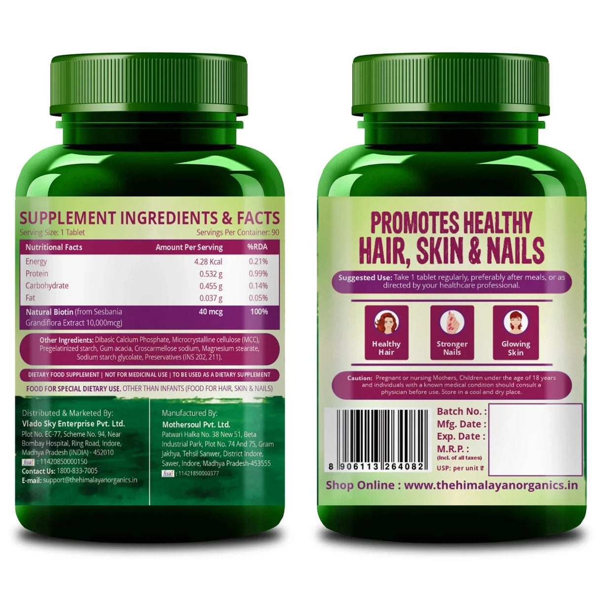 Himalayan Organics, Biotin, 10000mcg