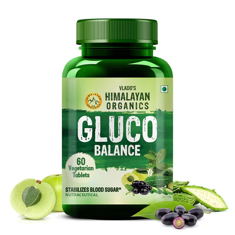 Himalayan Organics, Plant Based Gluco Balance with Jamun Amla Bittermelon