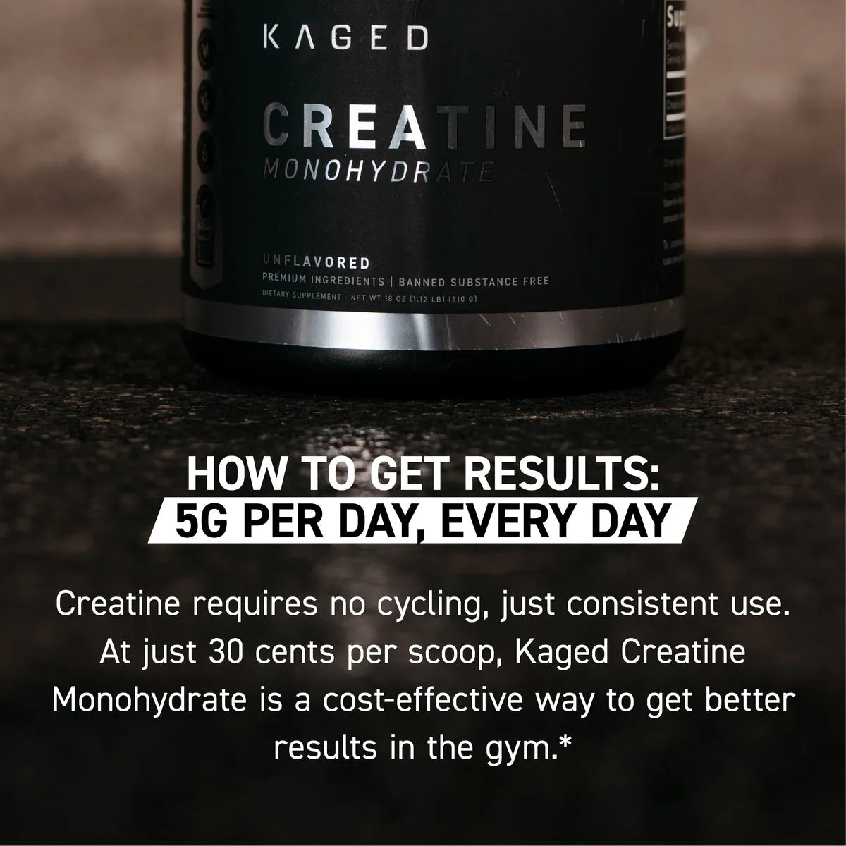 Kaged Creatine Monohydrate - 100 Servings