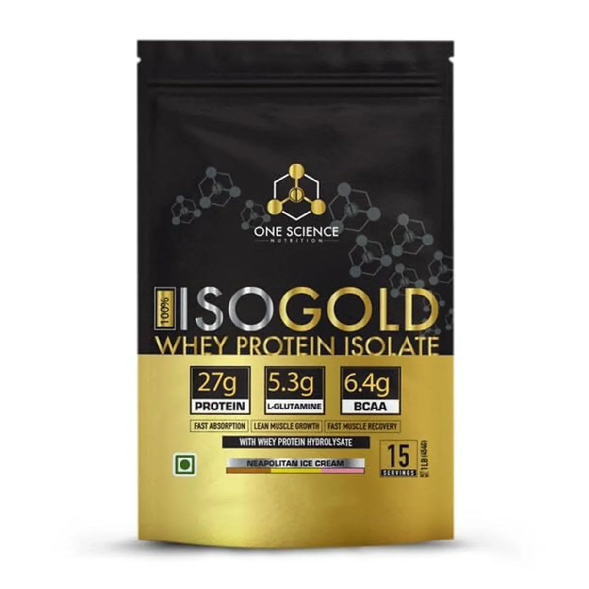 One Science ISO GOLD Whey Protein Isolate - 1 Lbs