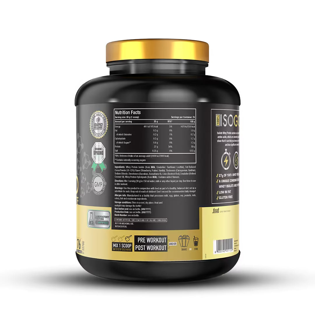 One Science ISO GOLD Whey Protein Isolate - 5 Lbs