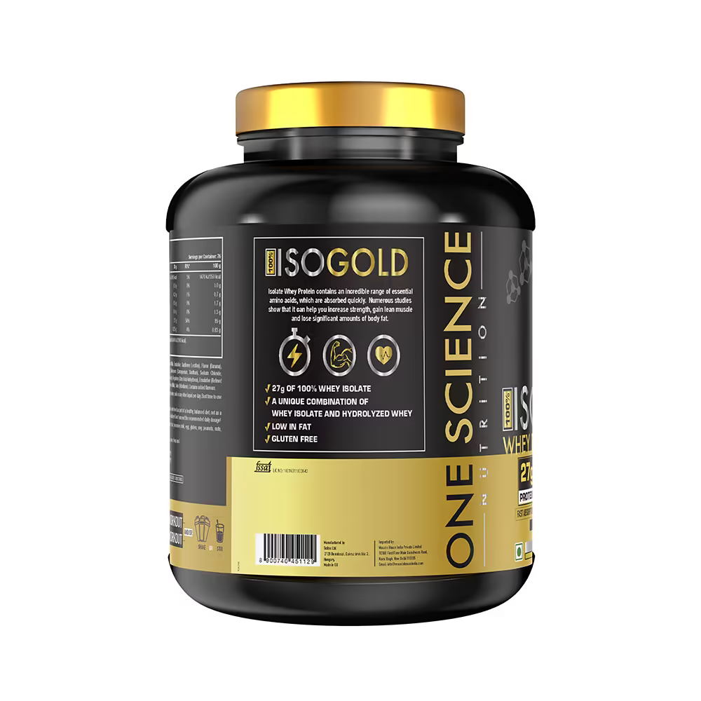 One Science ISO GOLD Whey Protein Isolate - 5 Lbs
