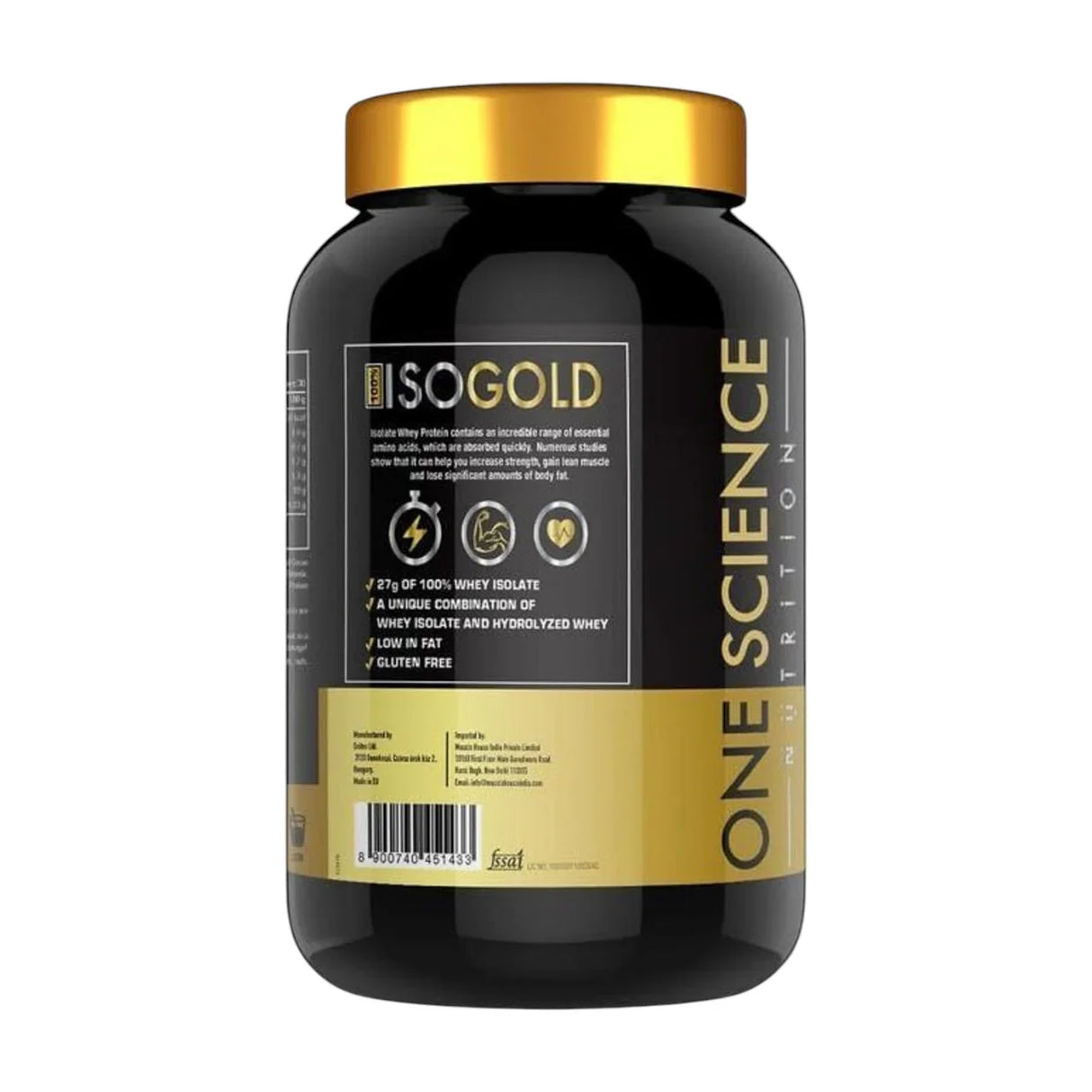 One Science ISO Gold Whey Protein Isolate - 2 Lbs