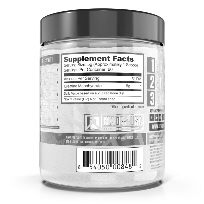 Ryse Creatine Monohydrate, 300g - 60 Servings