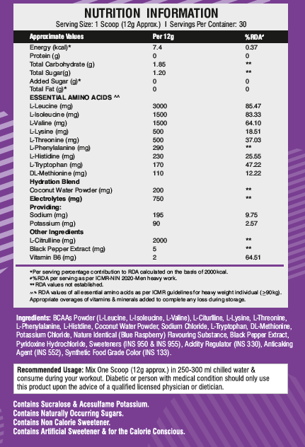 Best Nutrition EAA Pump 360 Gm