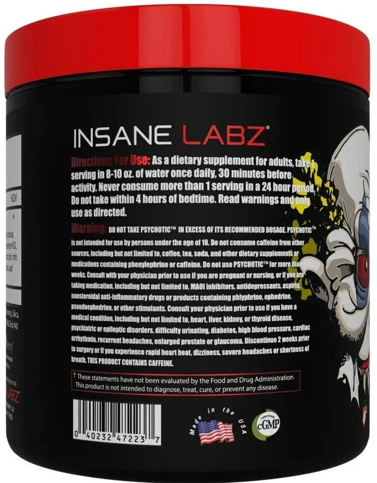 Insane Labz Psychotic Pre-Workout - 35 Servings