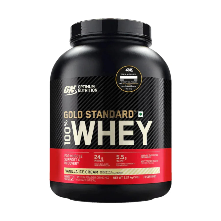 Optimum Nutrition (ON) Gold Standard 100% Whey 5 Lbs