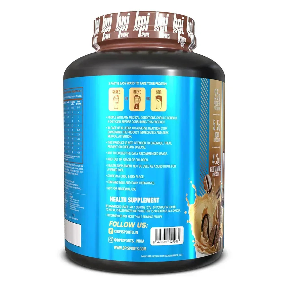 BPI Sports Whey HD Ultra Premium Protein Powder- 4.4 Lbs