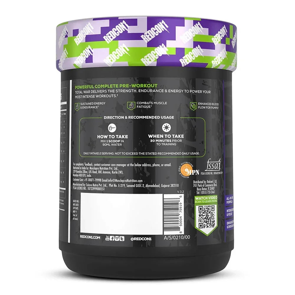 Redcon1 Total War Pre Workout - 60 Servings