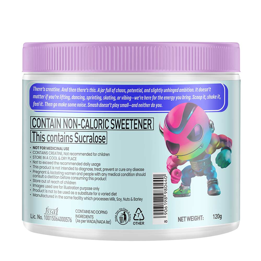 Smash Micronised Creatine Monohydrate, 120 g