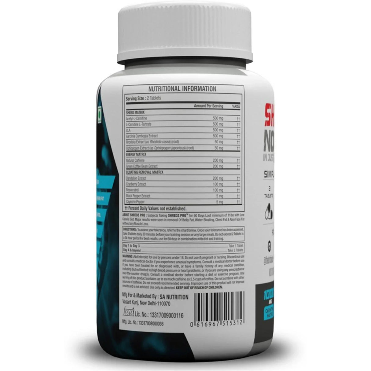 Doctor's Choice SHREDZ PRO Formula 30 Count