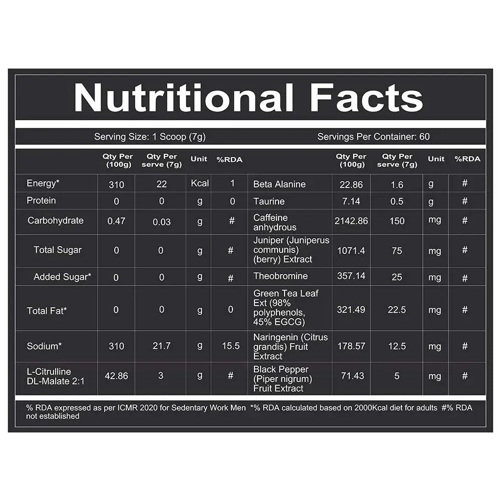 Redcon1 Total War Pre Workout - 60 Servings