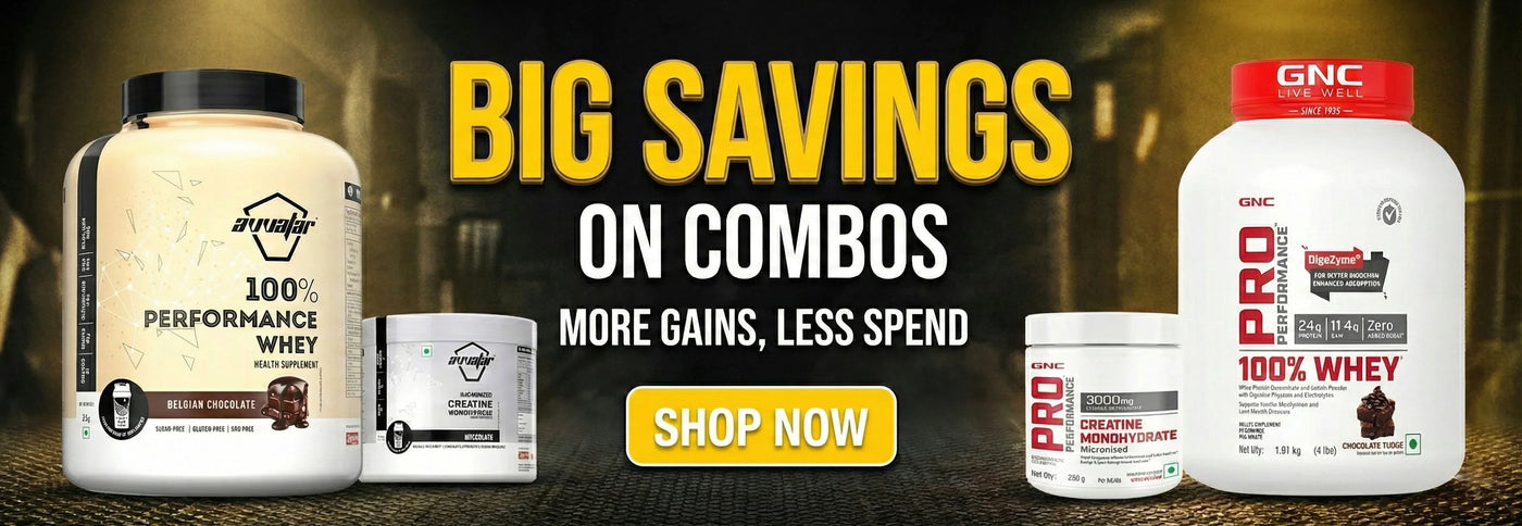 Shop whey protein and creatine combos online at Nutristar for big savings on supplements