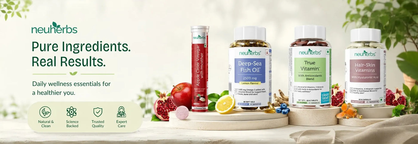 Shop Neuherbs supplements online—collagen booster and vitamin E capsules at Nutristar