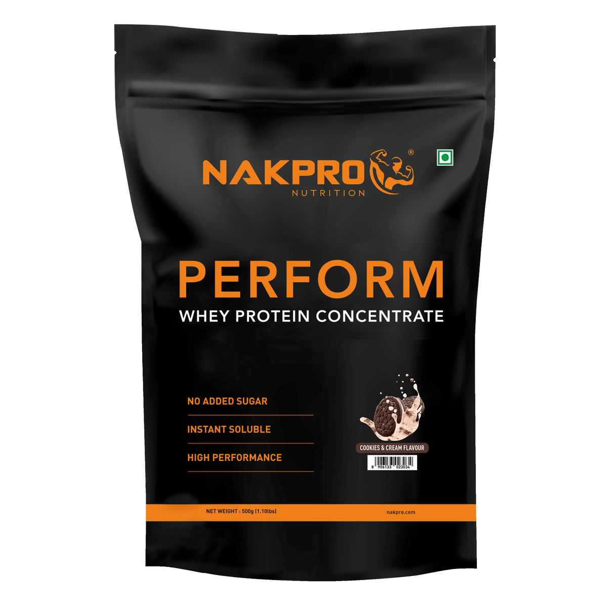 NAKPRO Perform Whey Protein Concentrate 500 Gm
